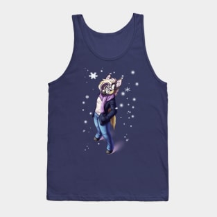 Canvas Swap: Winter Zinnie (No BG) Tank Top